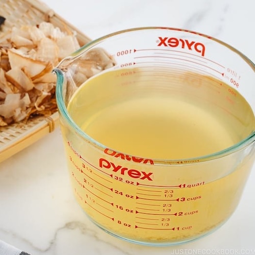 A bowl of dashi